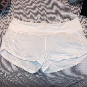 White Speed Up Low-Rise Short 2.5 “